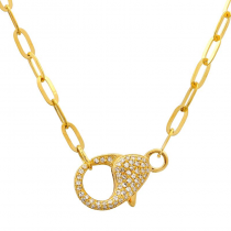 14k yellow gold chain with lobster lock