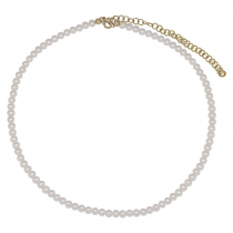 14k Yellow Gold Pearl Necklace