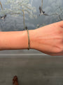 14k Yellow Gold and Diamond Hexagon Bangle