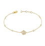 Diamond Flower Bracelet with Diamond by the Yard