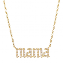 14K YELLOW GOLD DIAMOND NECKLACE