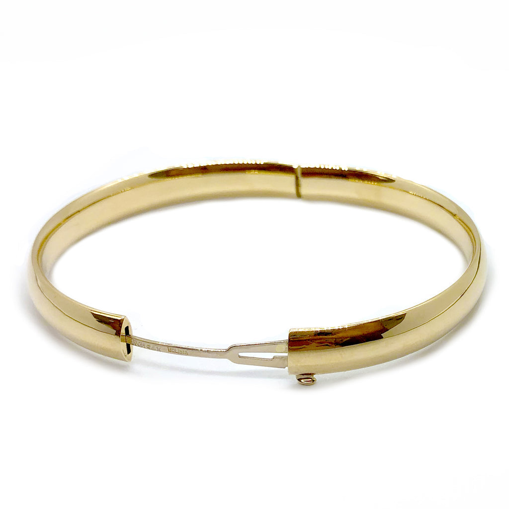 5mm Solid 14k Gold Toddler Bangle