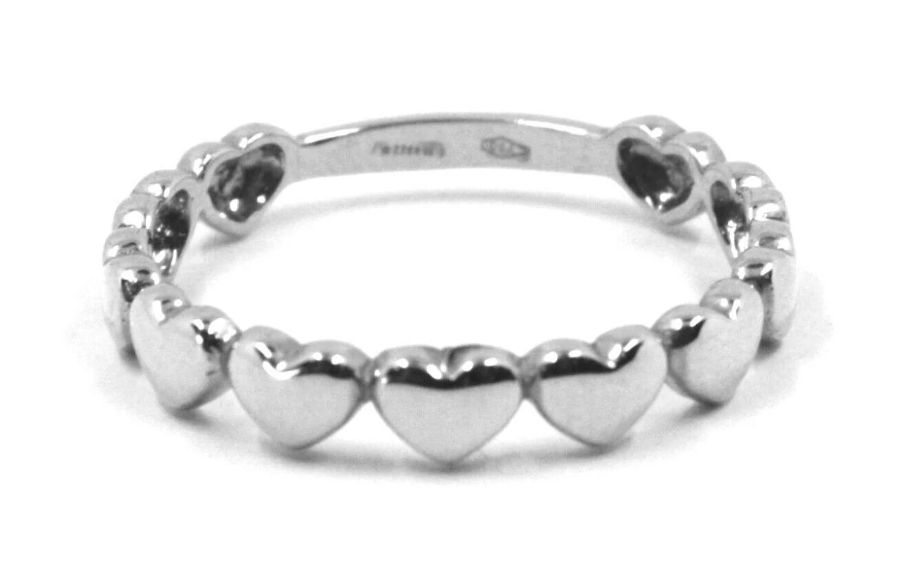 14k White Gold Heart Ring