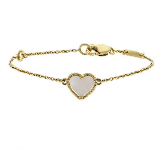 14k Yellow Gold Stone Bracelets