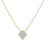 .28CT DIAMOND CLOVER PENDANT NECKLACE