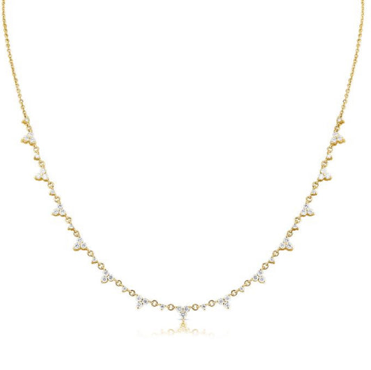 1.33CT DIAMOND ILLUSION STATION NECKLACE