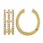 14k Yellow Gold Diamond Ear Cuff / Sold As Single