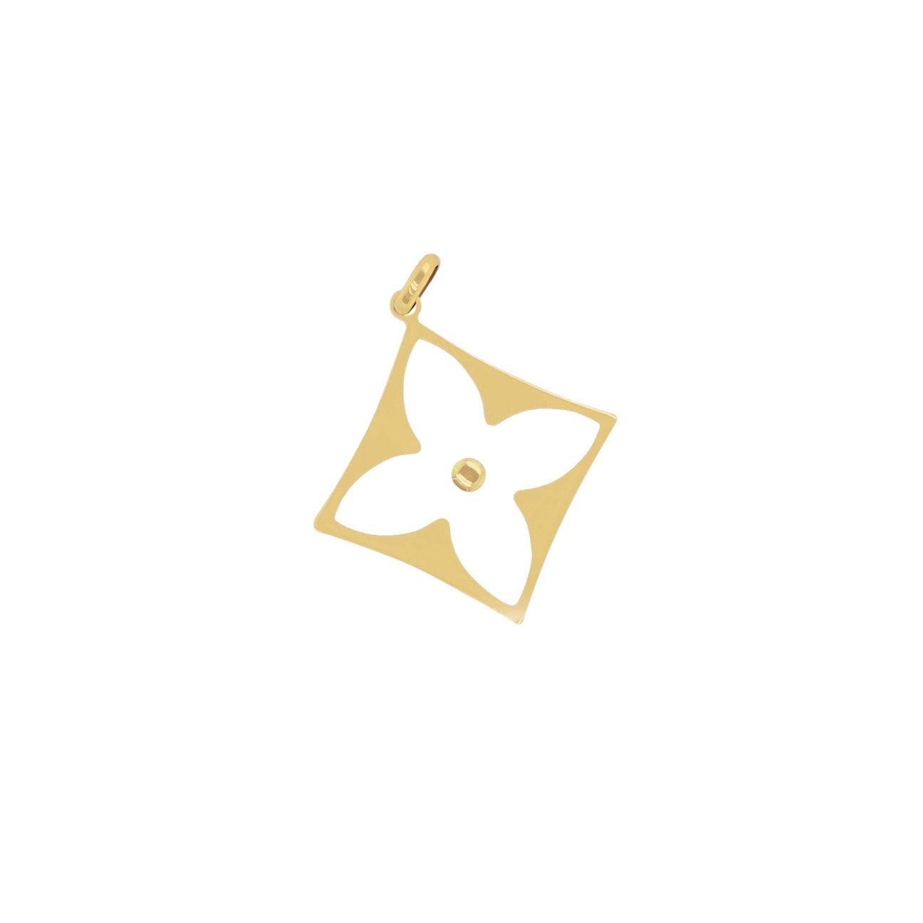 14k Gold Flower Charm