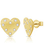 .25CT DIAMOND HEART STUD EARRINGS