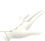 Yellow Gold Jewish Star, Hamsa, Evil Eye Diamond Hand Chain