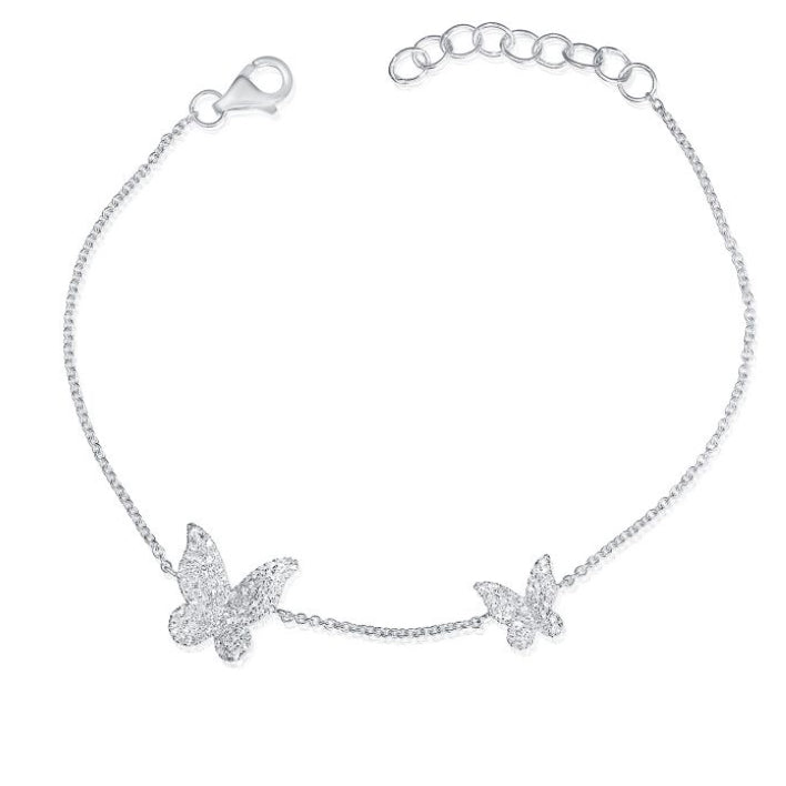 .35CT DIAMOND BUTTERFLY CHAIN BRACELET