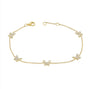 Diamond Butterfly Station Bracelet