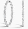 2.52ct 14k White Gold Lab Grown Diamond Hoops