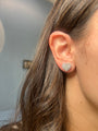Diamond Heart Shaped Studs