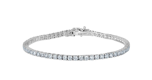 3.26ctw 14k Lab Diamond Tennis Bracelet