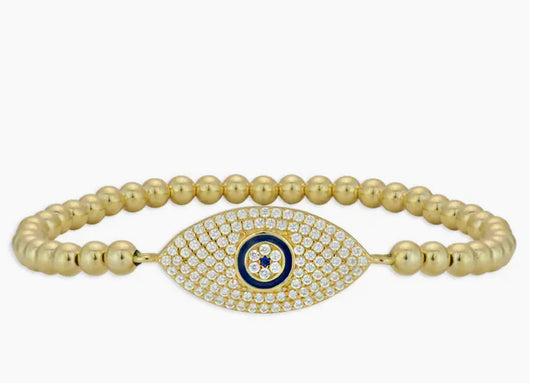 Evil eye beaded bracelet