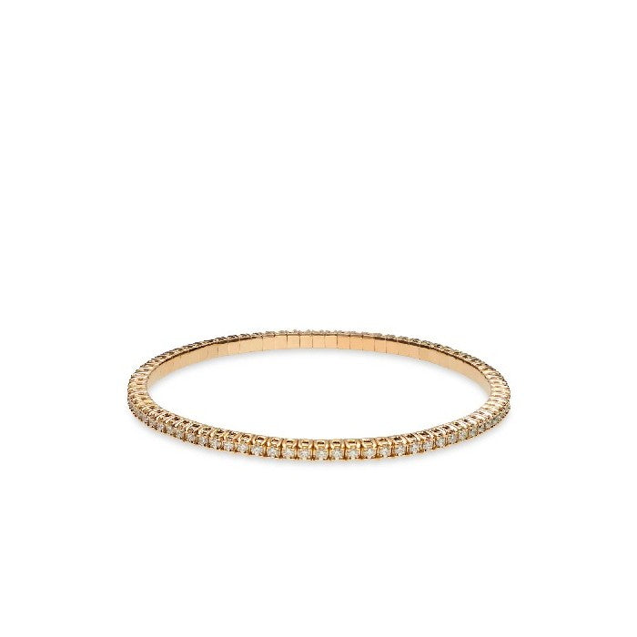 14k Yellow Gold Diamond Flexi Tennis Bracelet