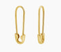 14k Yellow Gold Safety Pin Earrings