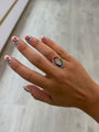 14K Gold Diamond Multi Color Sapphire Ring