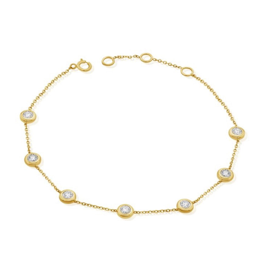 .21CT DIAMOND MIRACLE SETTING CHAIN BRACELET