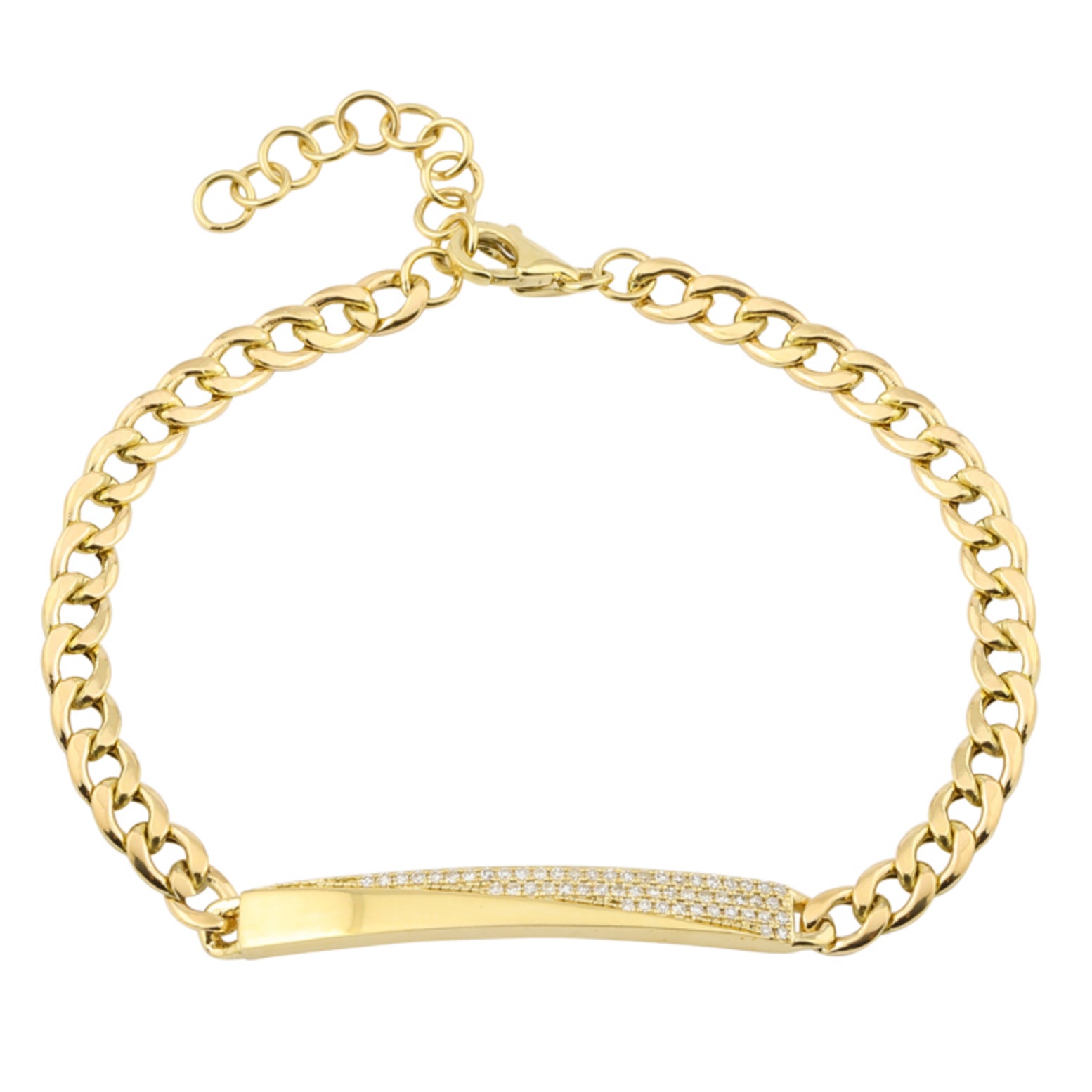 Diamond Cuban Link Chain Bracelet