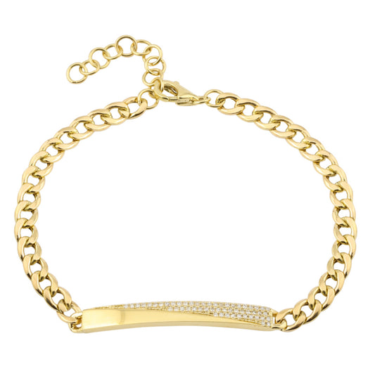 Diamond Cuban Link Chain Bracelet