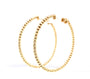 14k Large Ball Hoops