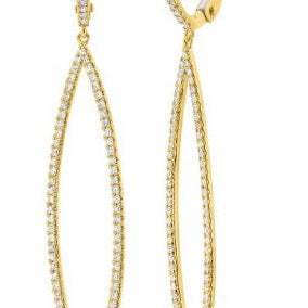 .48CT DIAMOND MARQUISE DANGLE EARRING