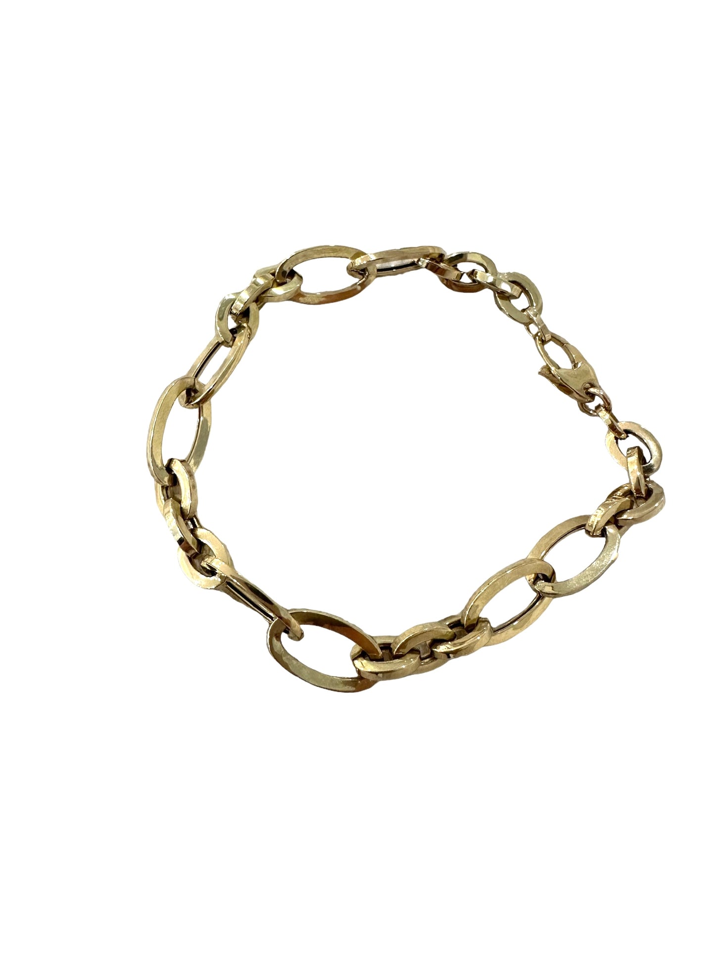 14k Chunky Oval Chain Bracelet