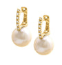 14k Yellow Gold Fashion Pearl Earrings