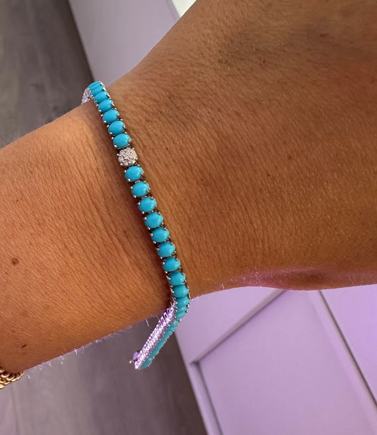 Turquoise Tennis Bracelet