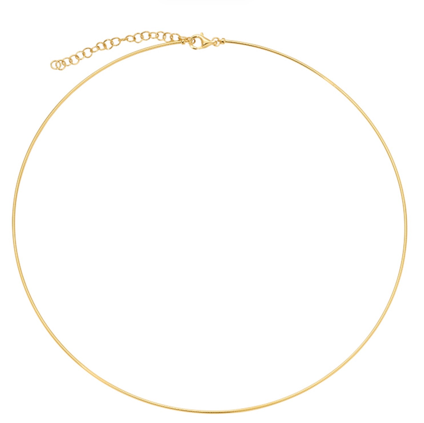 14k Yellow Gold Omega Necklace
