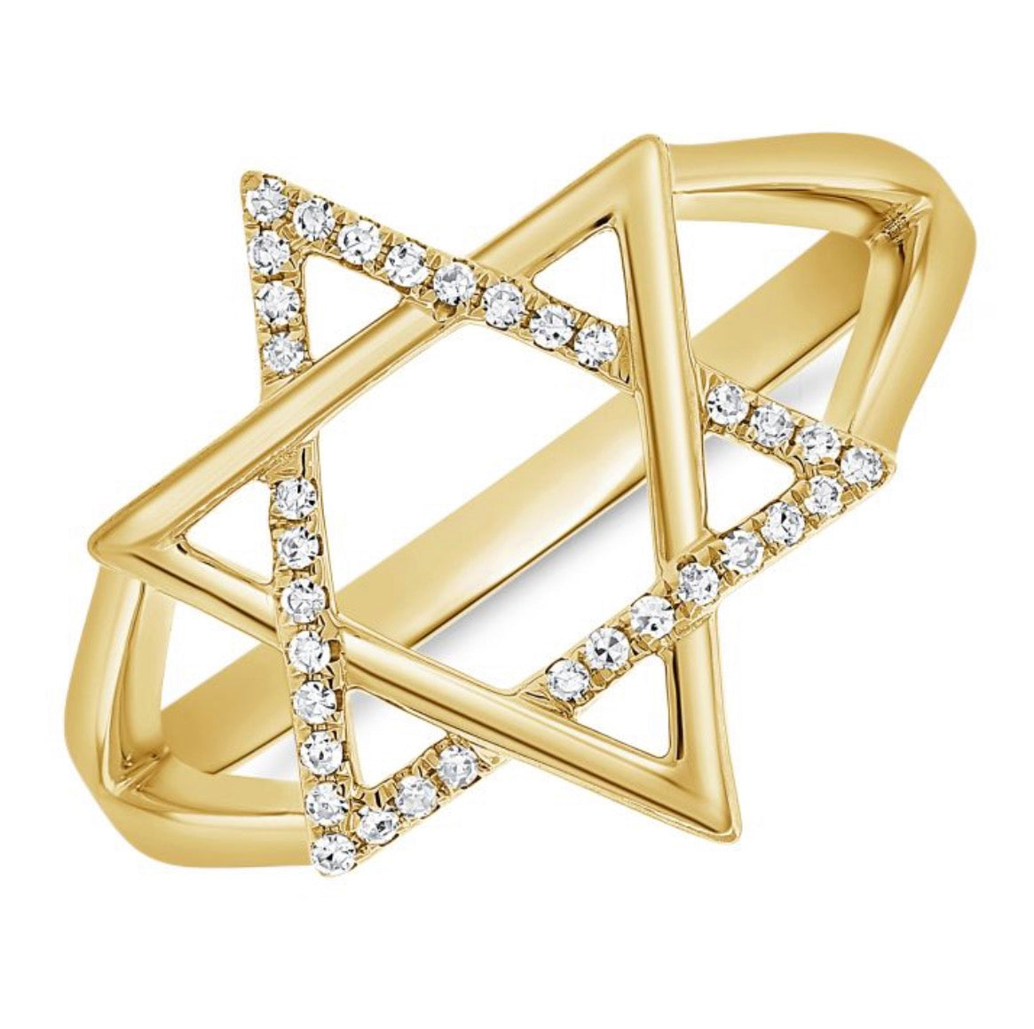 DIAMOND STAR OF DAVID RING