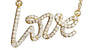Diamond Love Script Charm