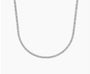 Lab Diamond Tennis Necklace in 14K White Gold