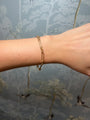 Yellow Gold Paper Clip Bracelet