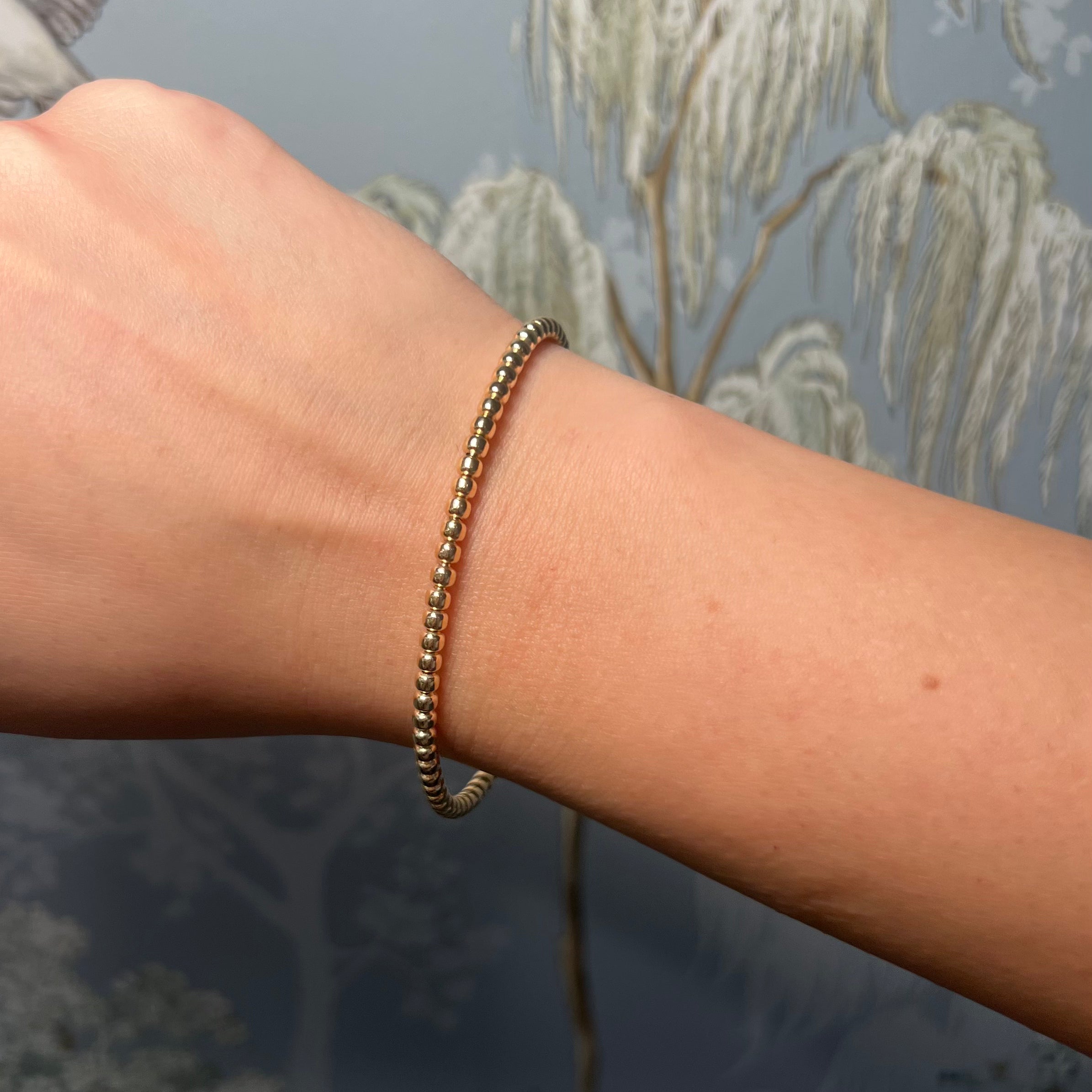14k Yellow Gold Ball Bracelet
