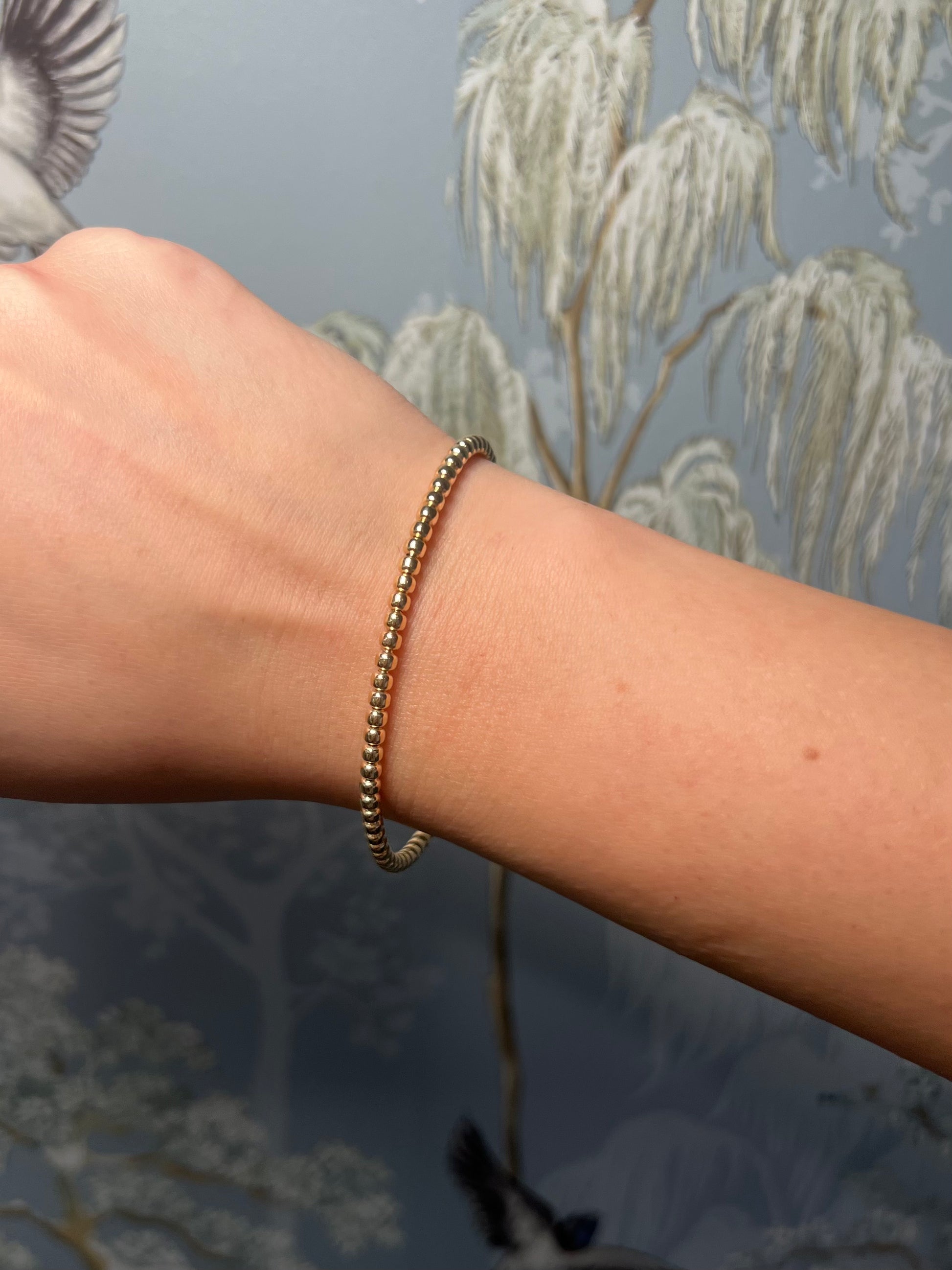 14k Yellow Gold Ball Bracelet