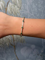 14K Yellow Gold Diamond and Emerald Bangle