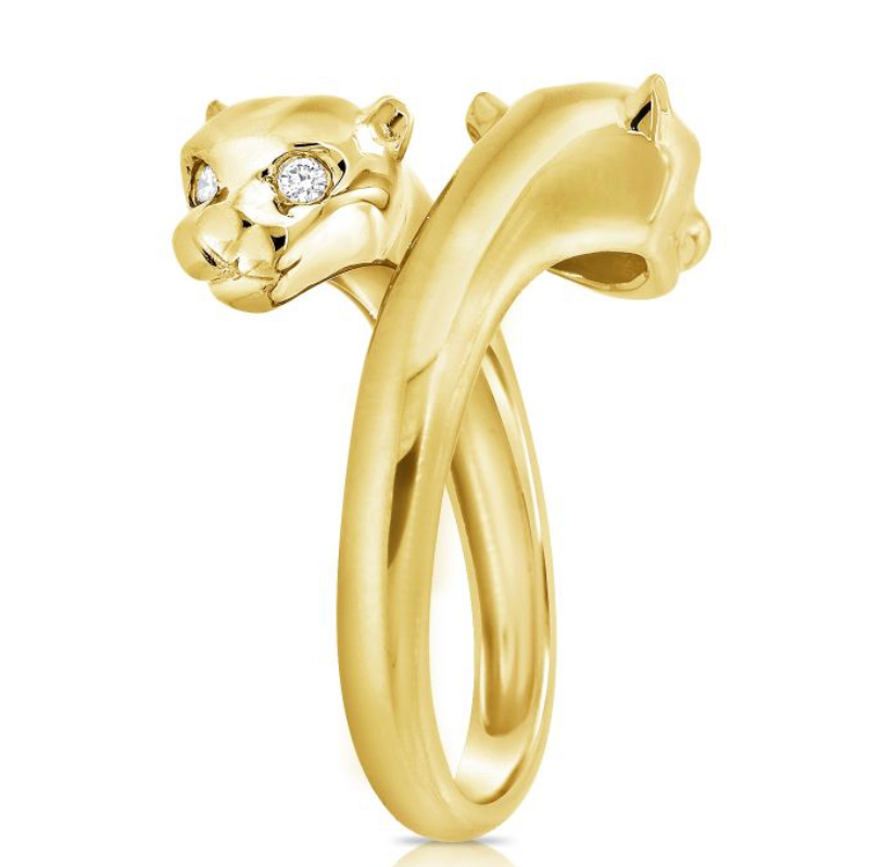 .05ct Diamond Panther Wrap Ring