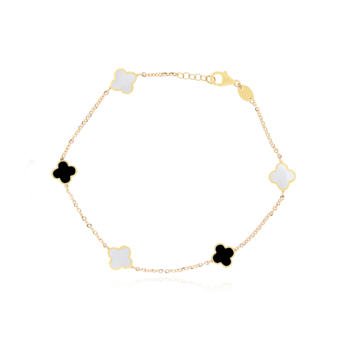 14k Gold Small Lucy Clover Bracelet