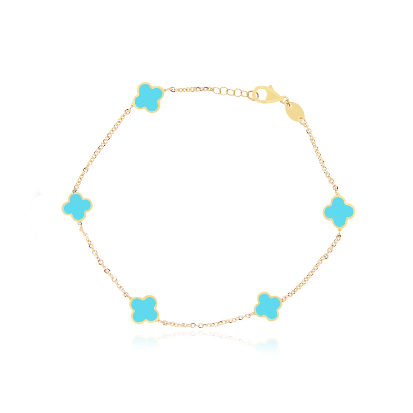 14k Gold Small Lucy Clover Bracelet