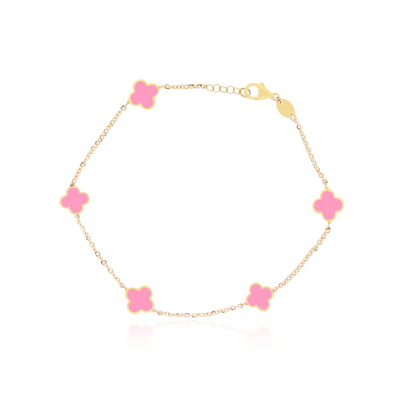 14k Gold Small Lucy Clover Bracelet