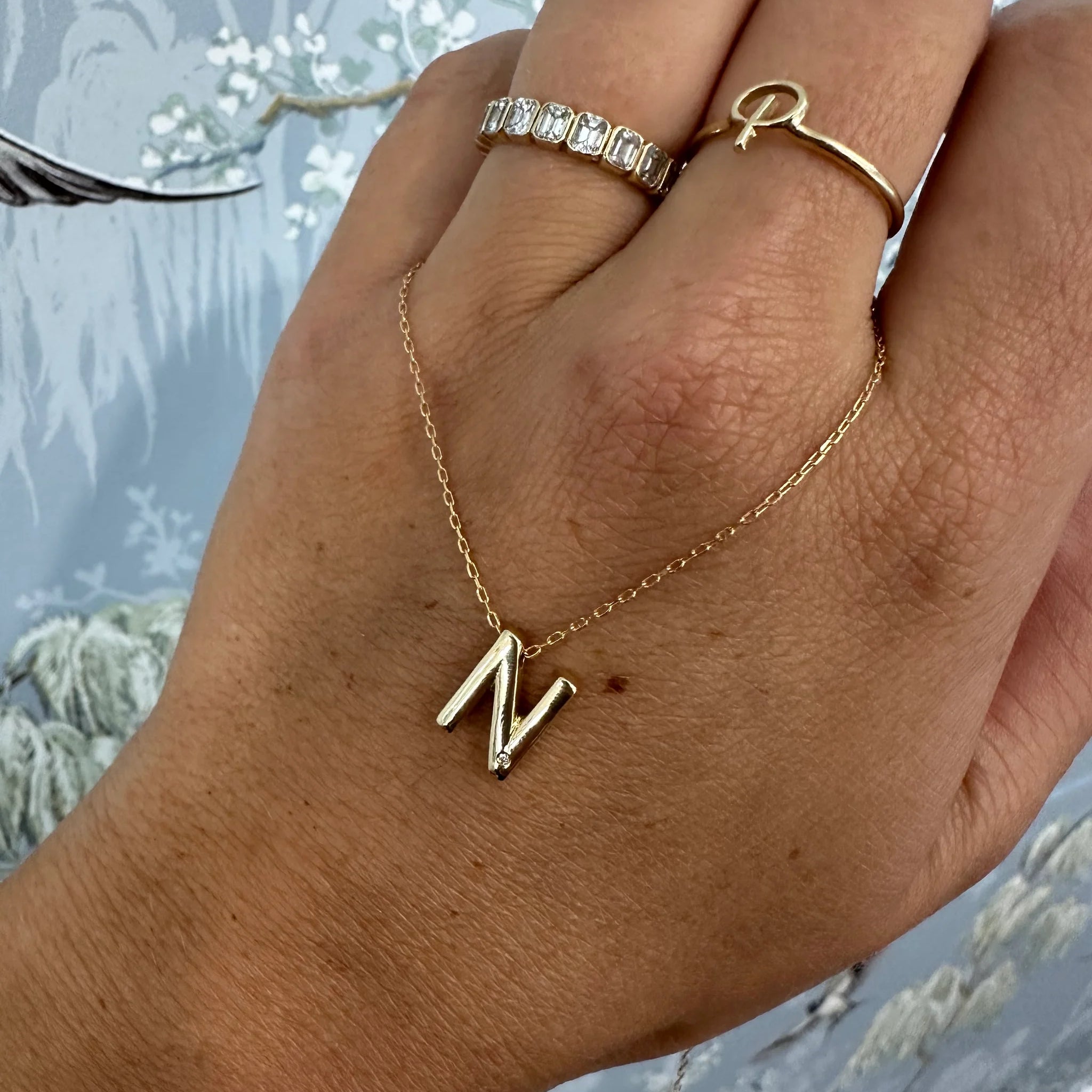 14k Gold Letter Necklace