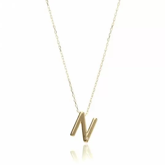 14k Gold Letter Necklace