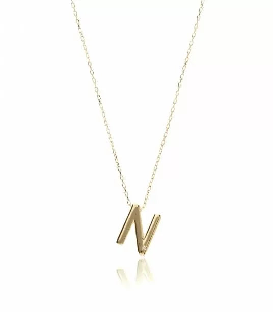 14k Gold Letter Necklace