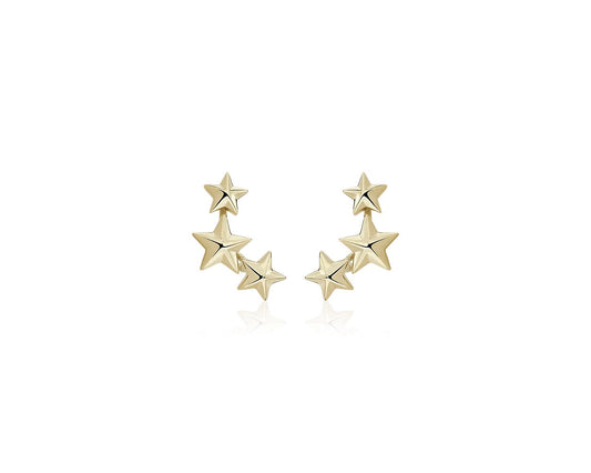 14k Gold Sandy Star Studs