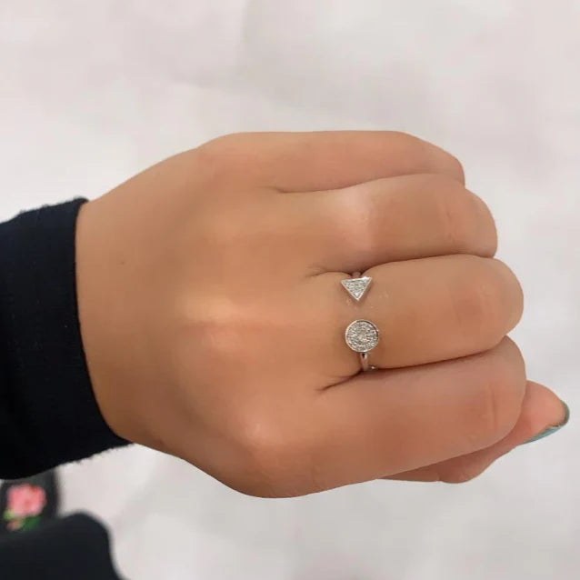 14k Gold Diamond Shelly Ring
