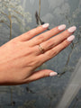 Yellow Gold Half Diamond Nail Ring
