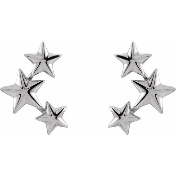 14k Gold Sandy Star Studs
